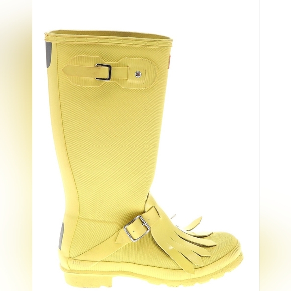 Size. 6 Hunter Original Bright Yellow Tall Boots - Picture 3 of 10